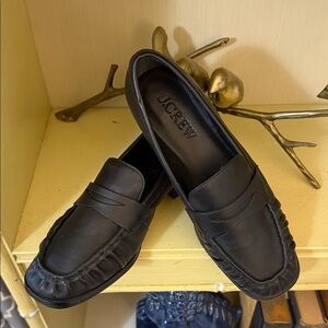 J. Crew Women’s Classic Black Leather Loafers